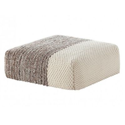Mangas Square Plait Pouf