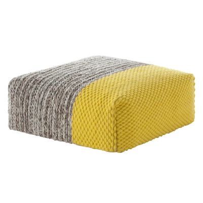 Mangas Square Plait Pouf
