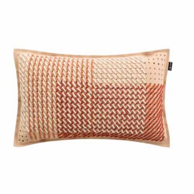 Canevas Geo Lumbar Pillow by Gan Rugs(Coral)-OPEN BOX RETURN