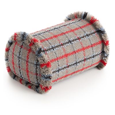 Garden Layers Tartan Big Outdoor Roll Pillow