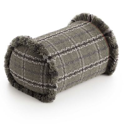 Garden Layers Tartan Big Outdoor Roll Pillow