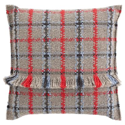 Garden Layers Tartan Big Outdoor Pillow