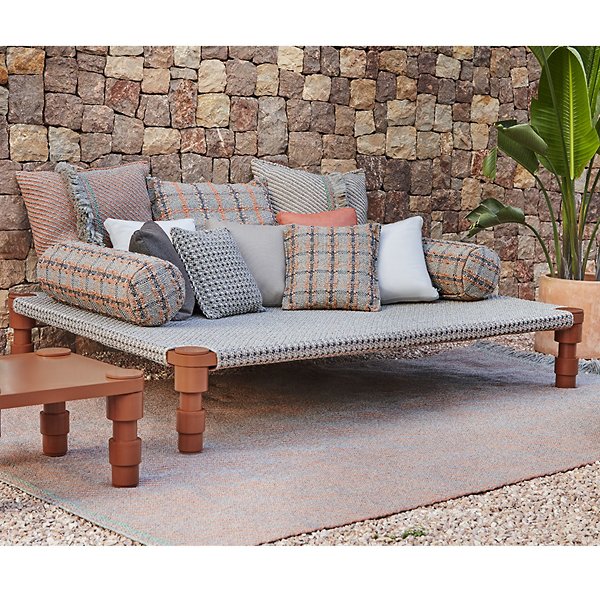 Garden Layers Gofre Outdoor Double Indian Bed