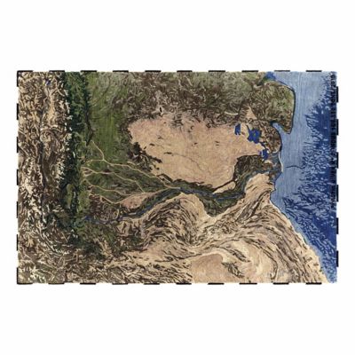 Plastic Rivers Area Rug