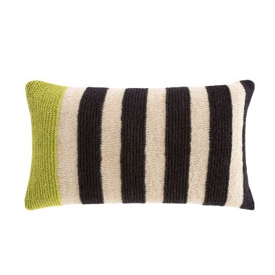 Rustic Chic Geo Lumbar Pillow, Pistachio