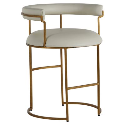 Mack Counter Stool (White) - OPEN BOX