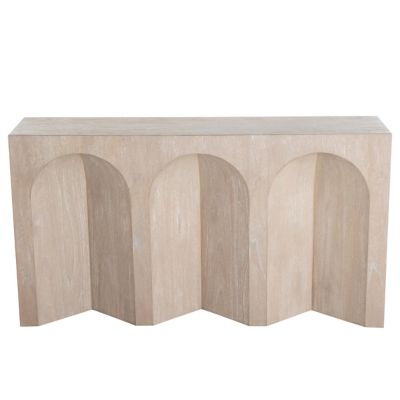 Arlee Console Table (Cerused Light Natural) - OPEN BOX