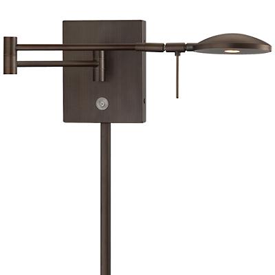 Georges Reading Room P4338 Swing Arm Wall Lamp(Brz)-OPEN BOX