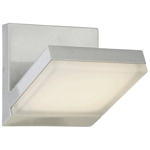 Angle Outdoor LED Wall Sconce (Sand Silver)-OPEN BOX RETURN