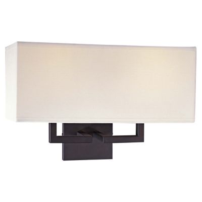 Fabric Wide LED Wall Sconce