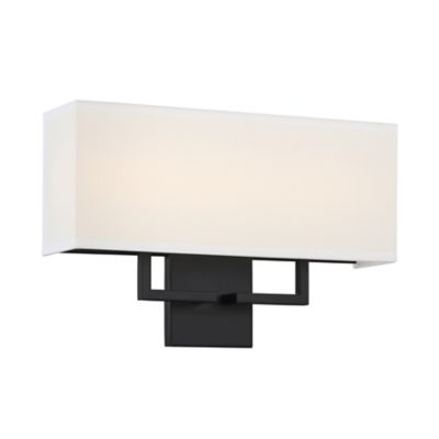 Fabric Wide LED Wall Sconce