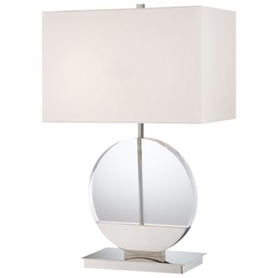 P764 Table Lamp (White/Polished Nickel) - OPEN BOX RETURN