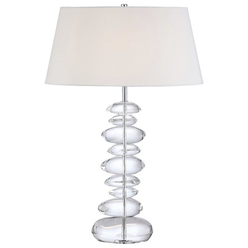 P725 Table Lamp by George (White/Chrome) - OPEN BOX RETURN