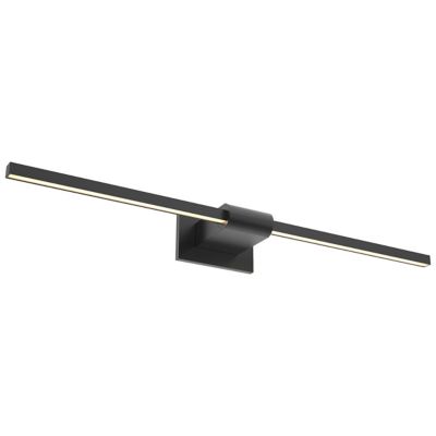 Lever LED Vanity Light (Black|24 Inch) - OPEN BOX