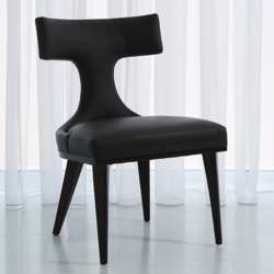 Modern Black Leather Dining Chairs Lumens