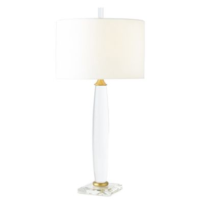 Bowed Crystal Table Lamp