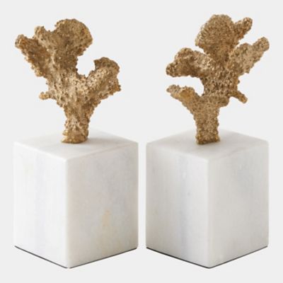 Coral Sculpture, Set of 2