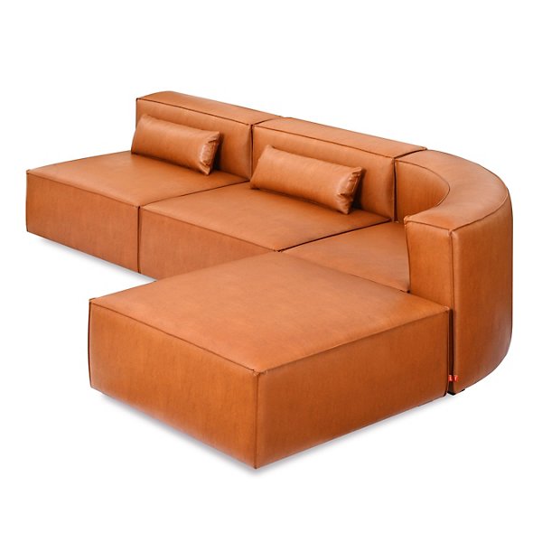 Mix Modular Vegan Leather Wedge Chair, Vegan Leather Sofa Canada