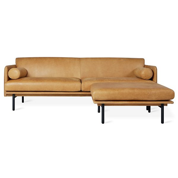 Foundry Leather Bi Sectional Sofa