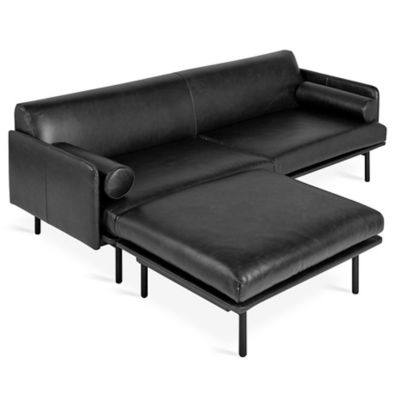 Foundry Leather Bi Sectional Sofa