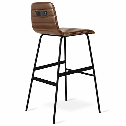 Lecture Leather Stool (Saddle Brown/Counter)-OPEN BOX RETURN