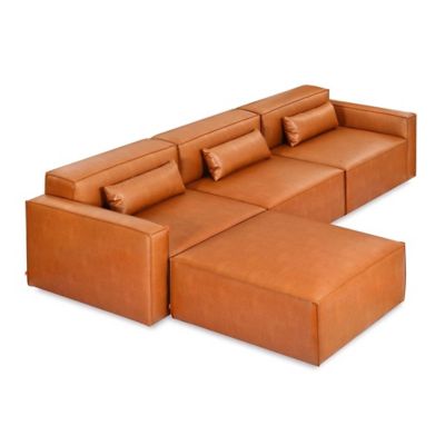 Mix Modular 4 Piece Sectional - Vegan Appleskin by Gus Modern