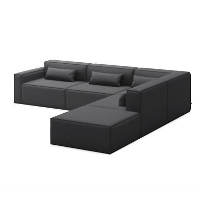 Mix Modular 5 Piece Sectional Sofa - Right Facing