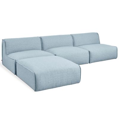 Nexus Armless 4 Piece Modular Sofa