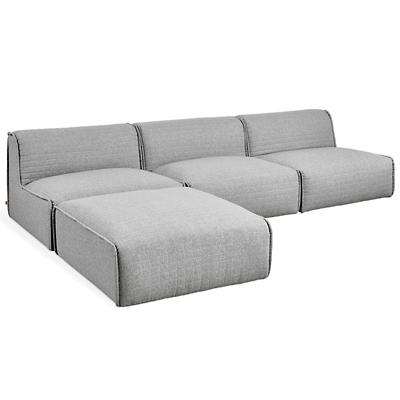 Nexus Armless 4 Piece Modular Sofa