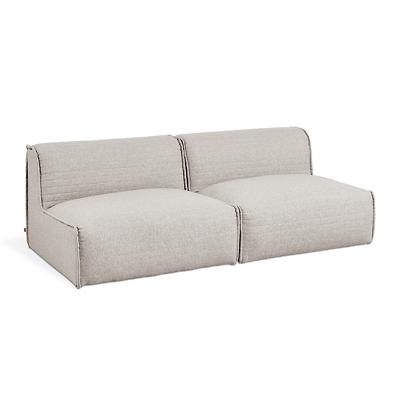 Nexus Armless 2 Piece Modular Sofa