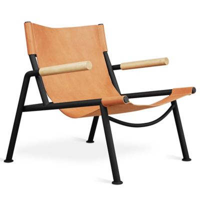 Wyatt Leather Sling Chair by Gus Modern at