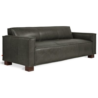 Cabot Upholstered Sofa with Walnut Legs