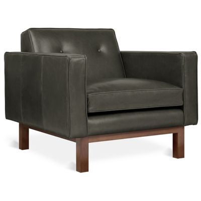 Embassy Upholstered Chair with Walnut Legs