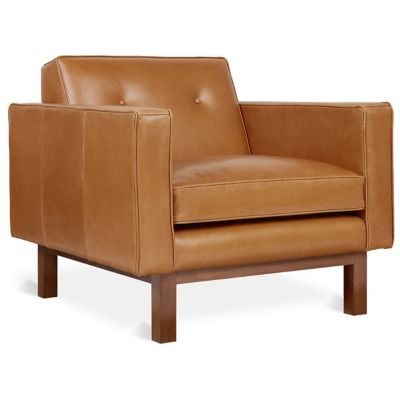 Embassy Upholstered Chair with Walnut Legs