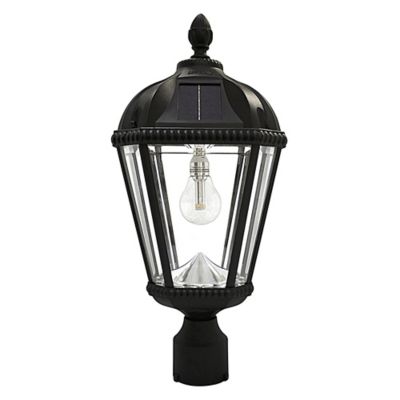 Royal Bulb Solar Outdoor Post Light