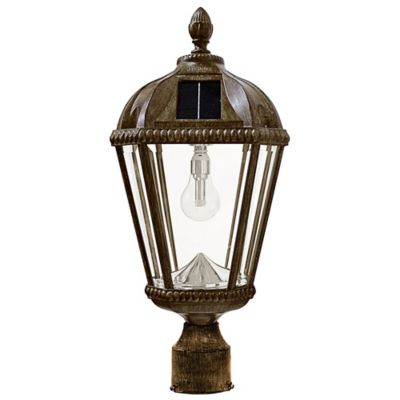 Royal Bulb Solar Outdoor Post Light