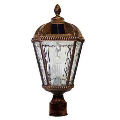 Royal Bulb Solar Outdoor Post Light