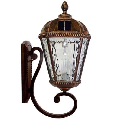 Royal Bulb Solar LED Outdoor Wall Sconce