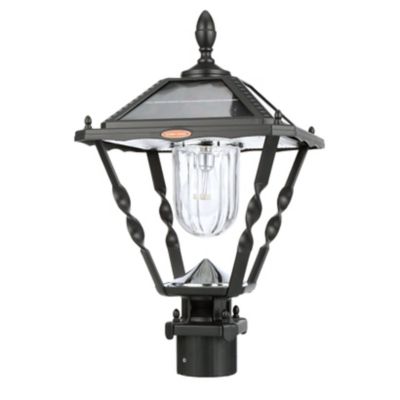 Spiral Frame LED Solar Post Light