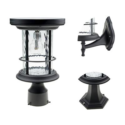 Silo Solar Outdoor LED Post Light/Wall Sconce