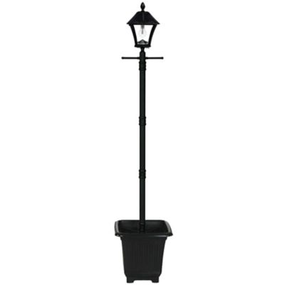 Baytown Solar Outdoor Post Light with Planter