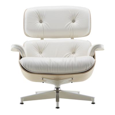 white eames lounge chair