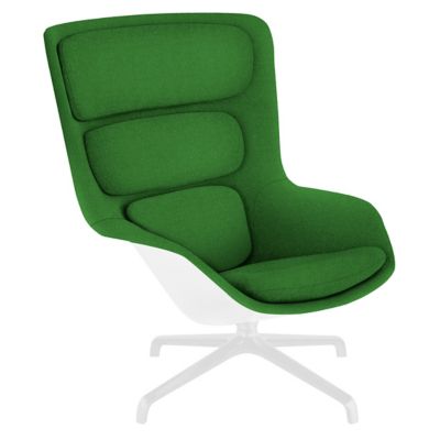 Striad High Back Lounge Chair (Emerald/White)-OPEN BOX
