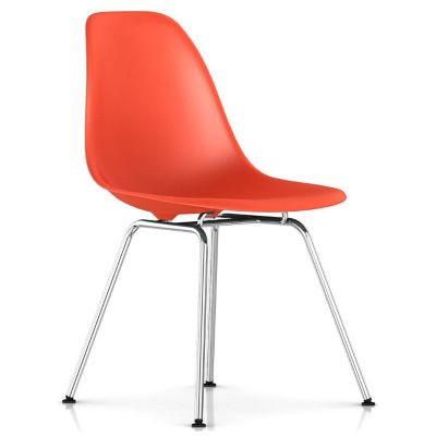 Eames Molded Plastic Side Chair - 4 Leg Base