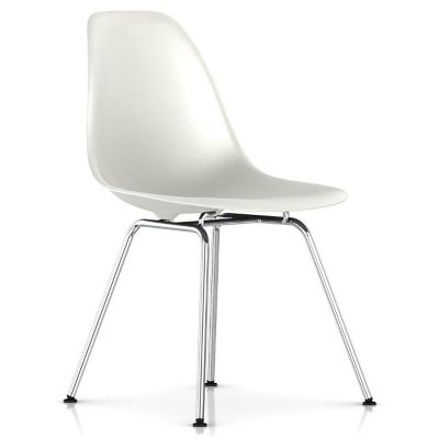 Eames Molded Plastic Side Chair - 4 Leg Base