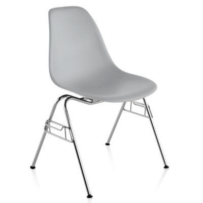 Eames Molded Plastic Side Chair With Stacking Base