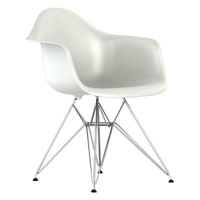 Eames Molded Plastic Armchair With Wire Base