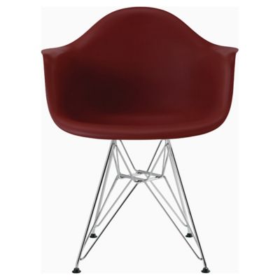 Eames Molded Plastic Armchair With Wire Base