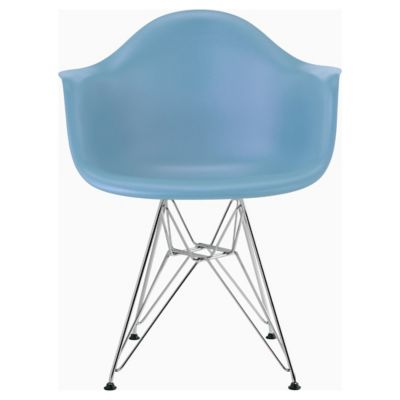 Eames Molded Plastic Armchair With Wire Base