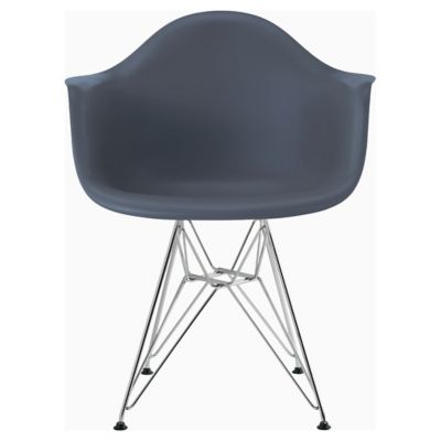 Eames Molded Plastic Armchair With Wire Base